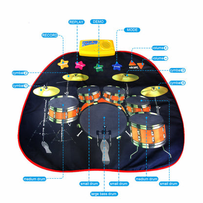 Children's Jazz Drum Music Blanket Mother And Baby Toys