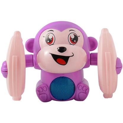 Baby Toys Electric Tumbling Monkey Light Music Puzzle Sound Tipping