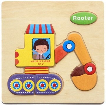 Wooden three-dimensional children's toys