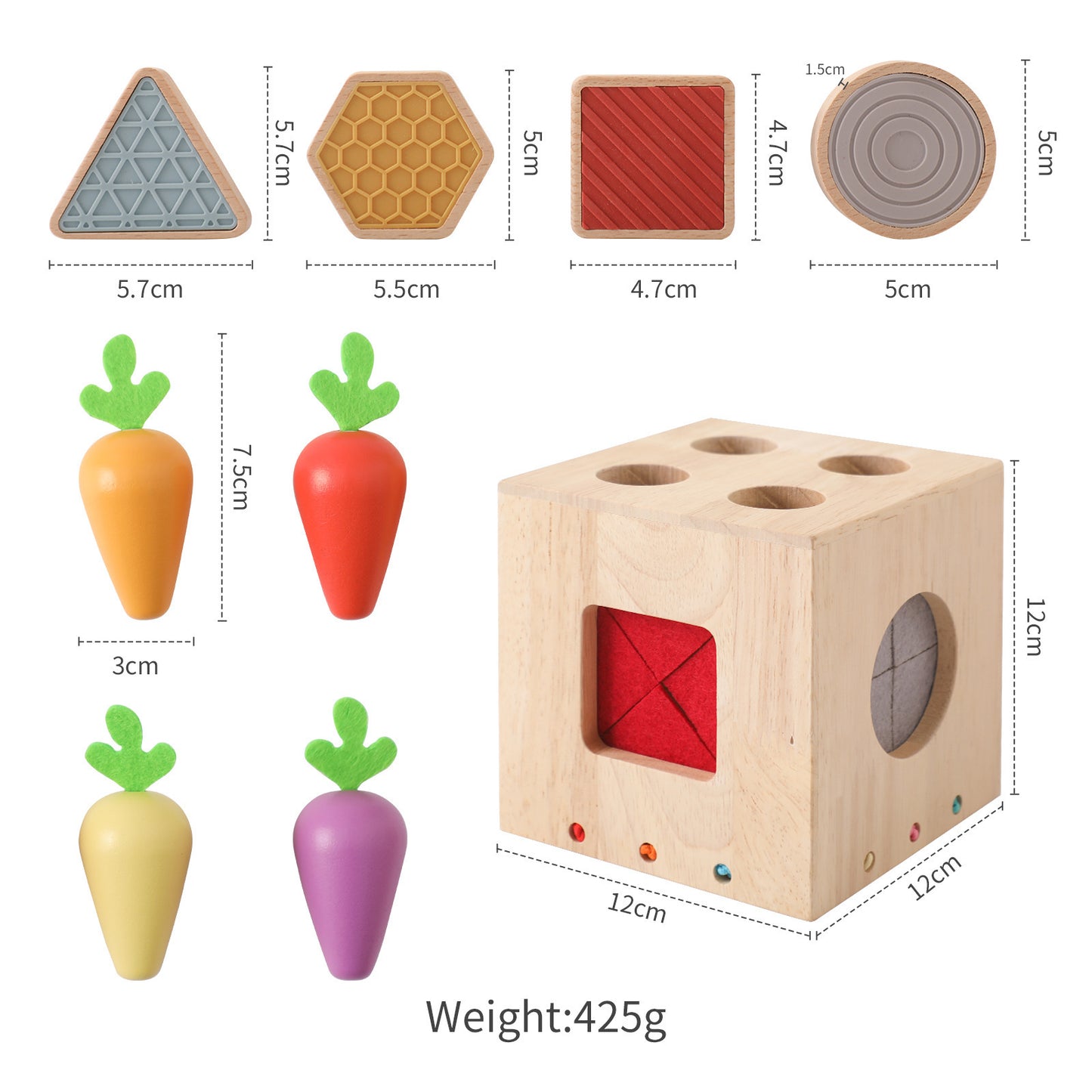 Wooden Geometric Cast Shape Early Childhood Education For Baby Educational Toys