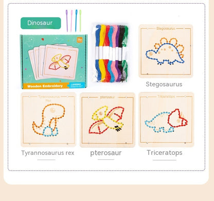 Embroidered Rope Educational Wooden Toys