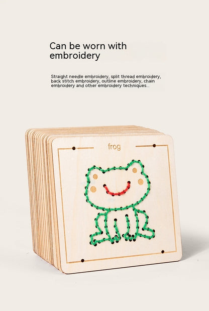 Embroidered Rope Educational Wooden Toys