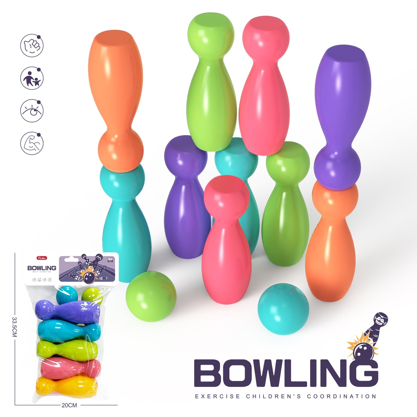 Children's Bowling Toys Suit Indoor Large Kindergarten Toys