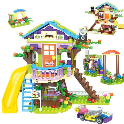 Puzzle assembling building block toys