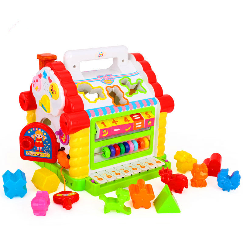 Fun House Infant Multifunctional Game Table Puzzle Building Block Toys