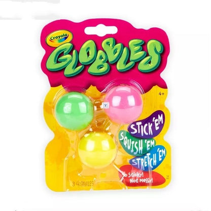 Magic Happy Sticky Ball 3 Pack Globbles Vent Ball, Strong