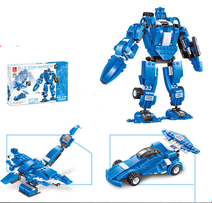 Puzzle color deformation robot building blocks