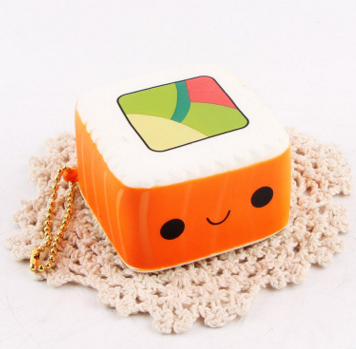 Stress Relief Toy   Slow Rising Toys Kawaii Cartoon Face Cute Yummy Sushi Kids  Gift