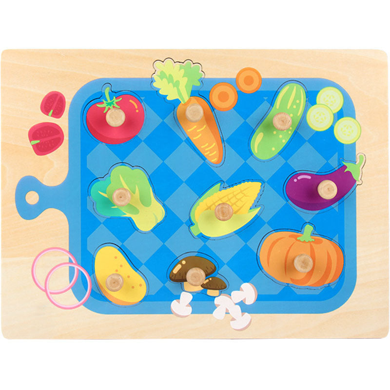 Children's wooden puzzle educational toys