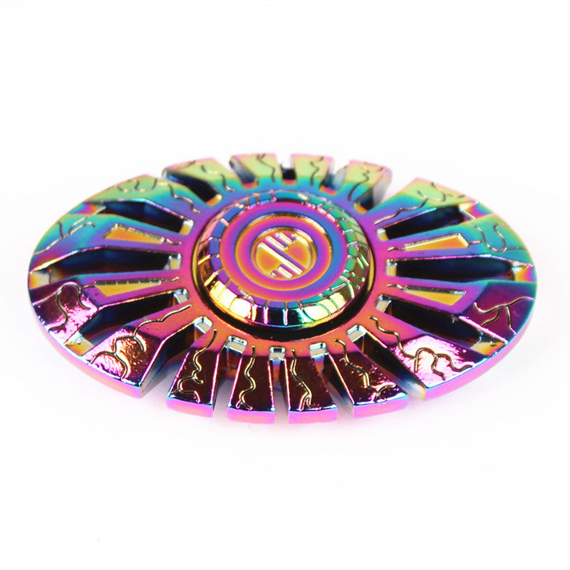 Colorful Alloy Fidget Spinner Electroplating Toy