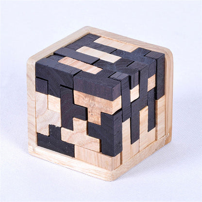 Creative 3D Puzzle Luban Interlocking Wooden Toy Early Educational Toys Puzzles