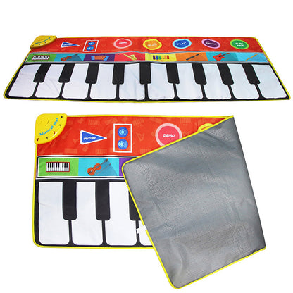 148 * 60cm children\'s super large piano music blanket baby dance