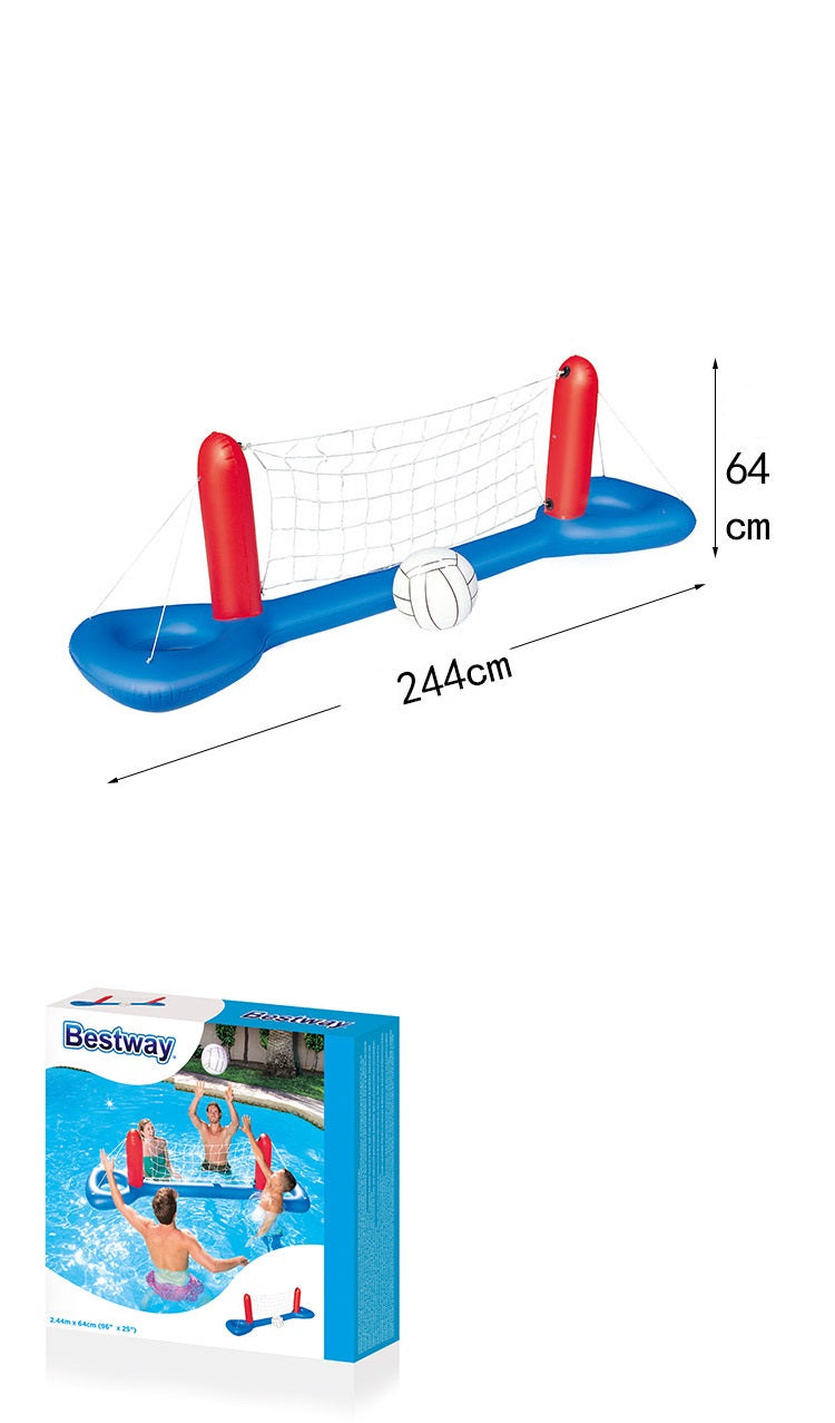 Giant Inflatable Pool Toy Volleyball Football Ball Game Swimming Game Toys Air Mattresses Large Floating Island Boat Toy Party