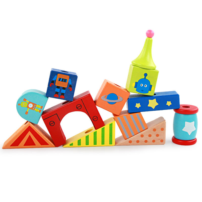 Children's intellectual building block toys