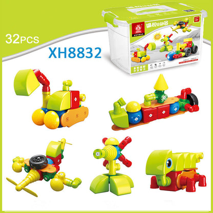 Pure Magnetic Building Blocks Assembling Toys Large Particles