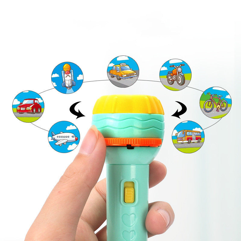 Cartoon Projection Flashlight 80 Patterns Creative Children Flashlight