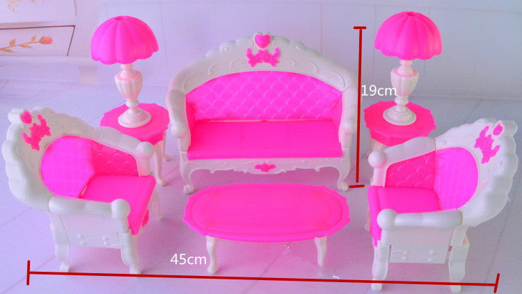 Dolls For Dressing Up Sofa 6-piece Set European-style Large Sofa Living Room Chair OPP Bag