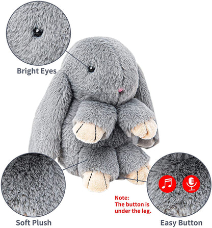 Talking Bunny Toys For Kids Repeats What You Say Interactive Stuffed Toy