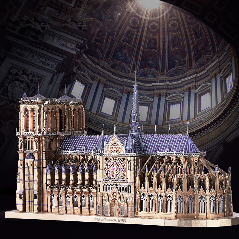 Notre Dame De Paris 3D Three-dimensional DIY Creative