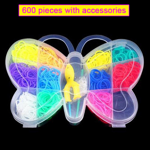 Rainbow Hand Braiding Loom DIY Rubber Band Creative Children's Toys