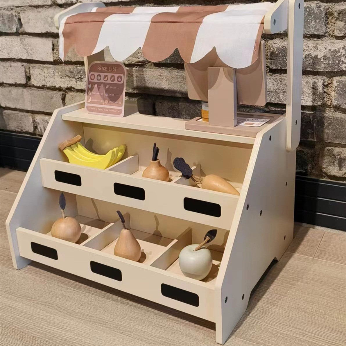 Log Play House Store Kiosk Toys