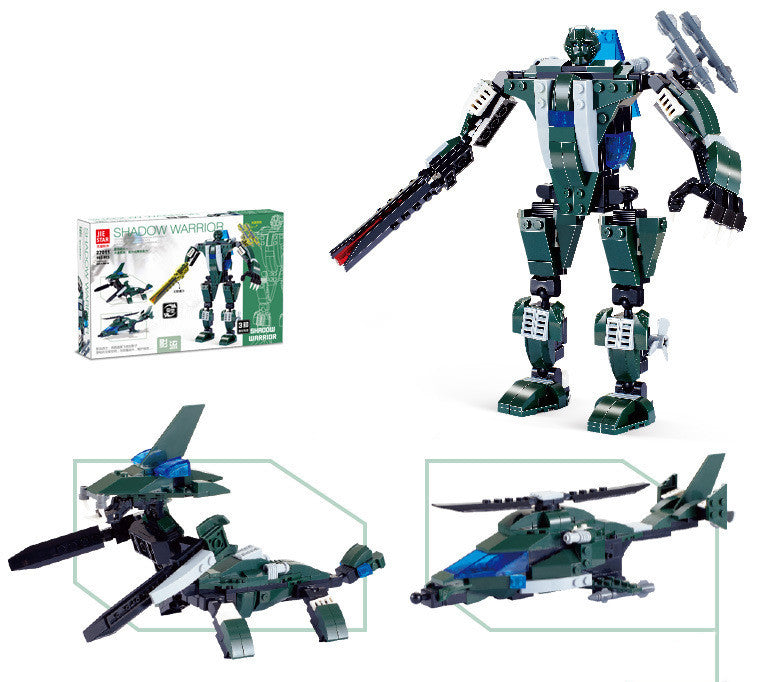 Puzzle color deformation robot building blocks