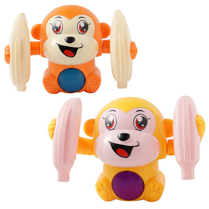 Baby Toys Electric Tumbling Monkey Light Music Puzzle Sound Tipping