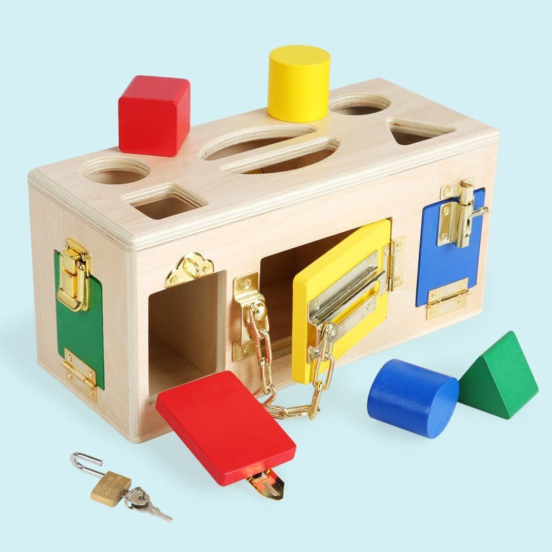 Lock box children's educational baby learning to unlock toys