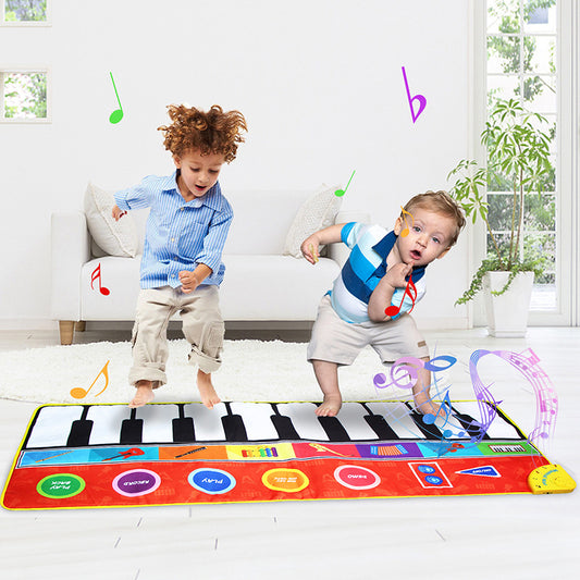 148 * 60cm children\'s super large piano music blanket baby dance