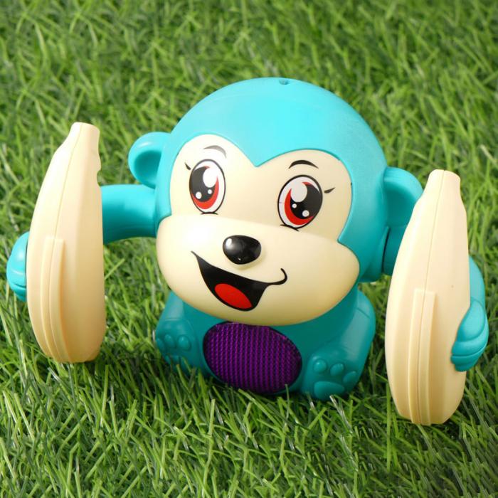 Baby Toys Electric Tumbling Monkey Light Music Puzzle Sound Tipping