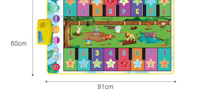 Children's Early Childhood Education Animal Piano Mat