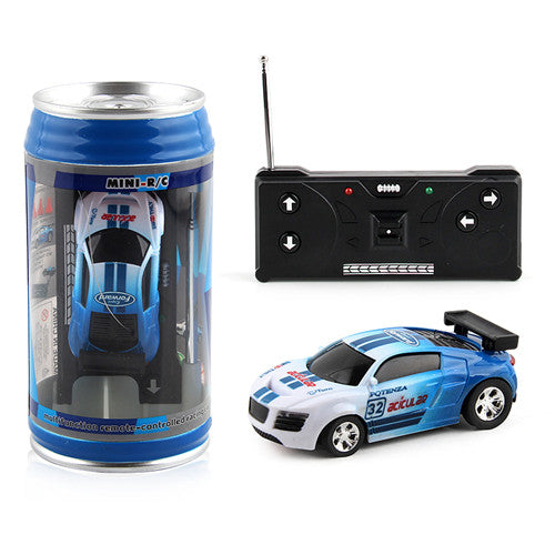 Coke Can Mini RC Car Radio Remote Control Micro Racing Car 4 Frequencies