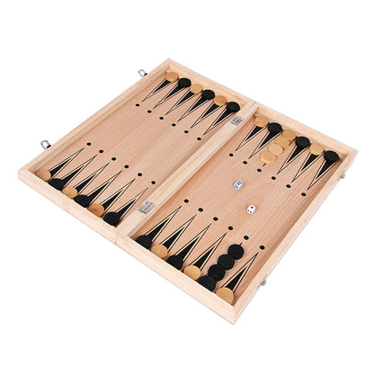 3 in 1 Backgammon Chess Set, New Design, Travel Chess Set