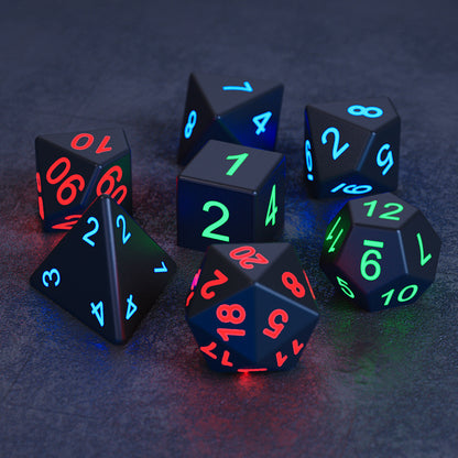 Colorful Multi-Face Electronic Toy Glowing Dice Set