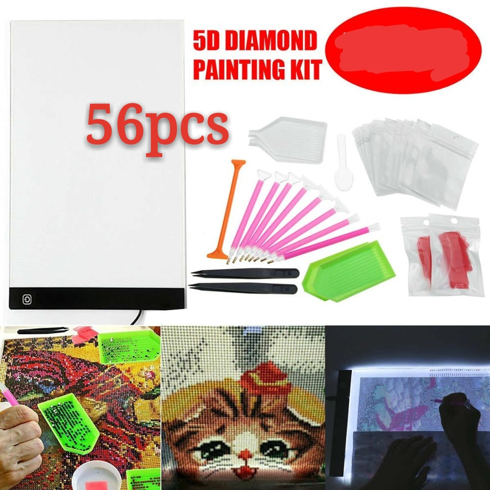 Diamond Painting Embroidery Tools plus LED drawing board