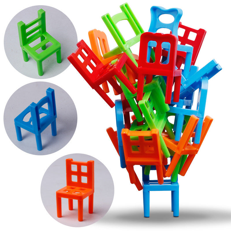 Board Game Balance Chairs Adult Kids Stacking Game Pipelines