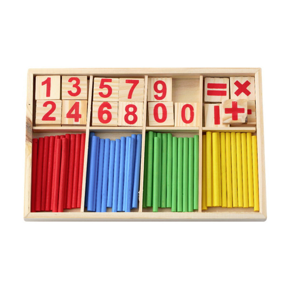 Math Manipulatives Wooden Counting Sticks Intelligence Math