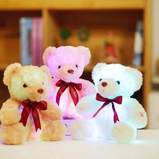 Plush toy teddy bear glowing bear doll creative gift