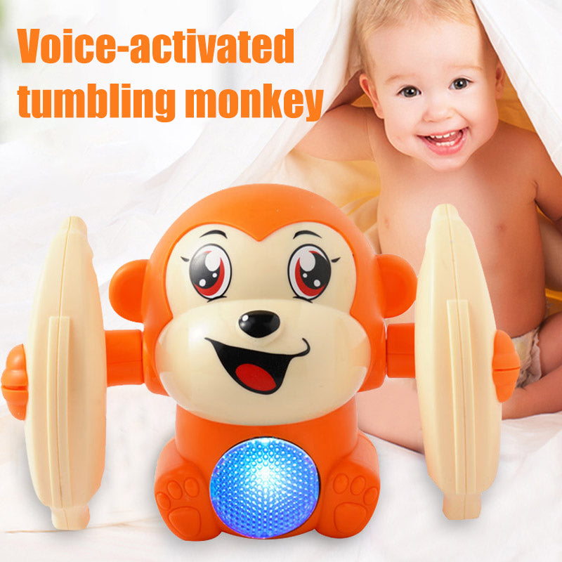 Baby Toys Electric Tumbling Monkey Light Music Puzzle Sound Tipping