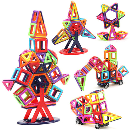 Magnetic piece building blocks change pulling magnetic piece