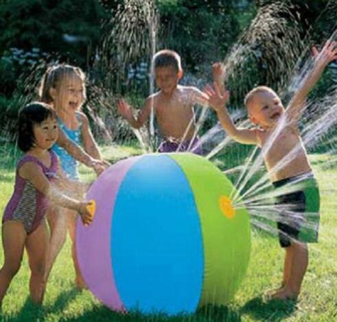 Inflatable Spray Water Ball Childrens Summer Outdoor Swimming Beach