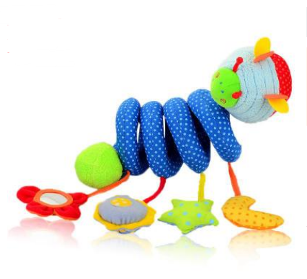 Infant Toddler Rattles Toys for Baby Stroller Crib Soft Rabbit Bear Style