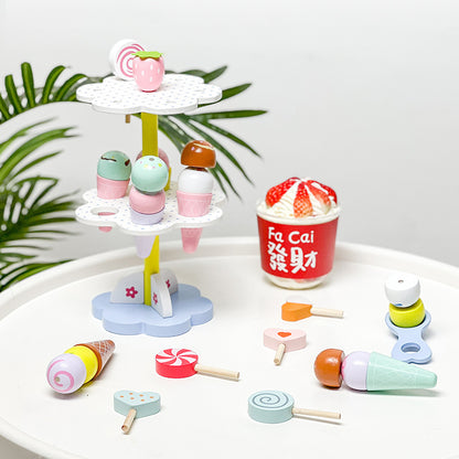 Ice Cream Dessert Cake Stand Simulation Play House Toys