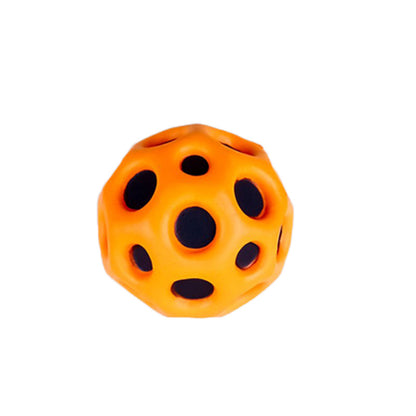 Hole Ball Soft Bouncy Ball Anti-fall Moon Shape Porous Bouncy Ball