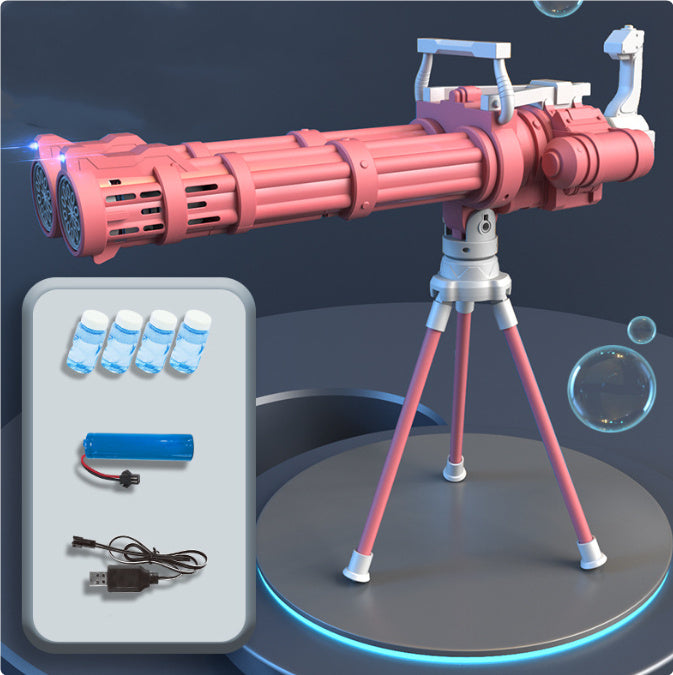 Super Big Double-Tube Bubble Gun Machine Outdoor Blowing Soap