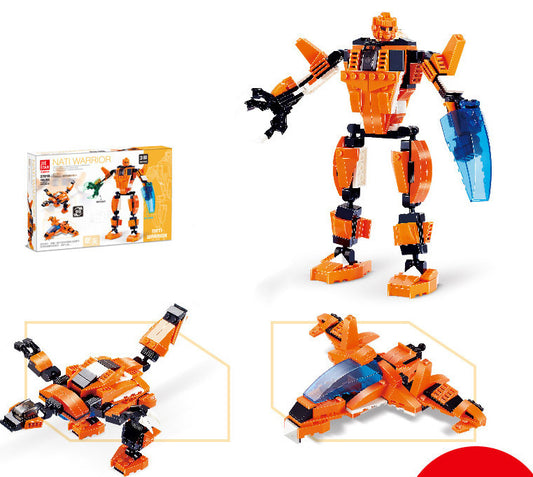 Puzzle color deformation robot building blocks