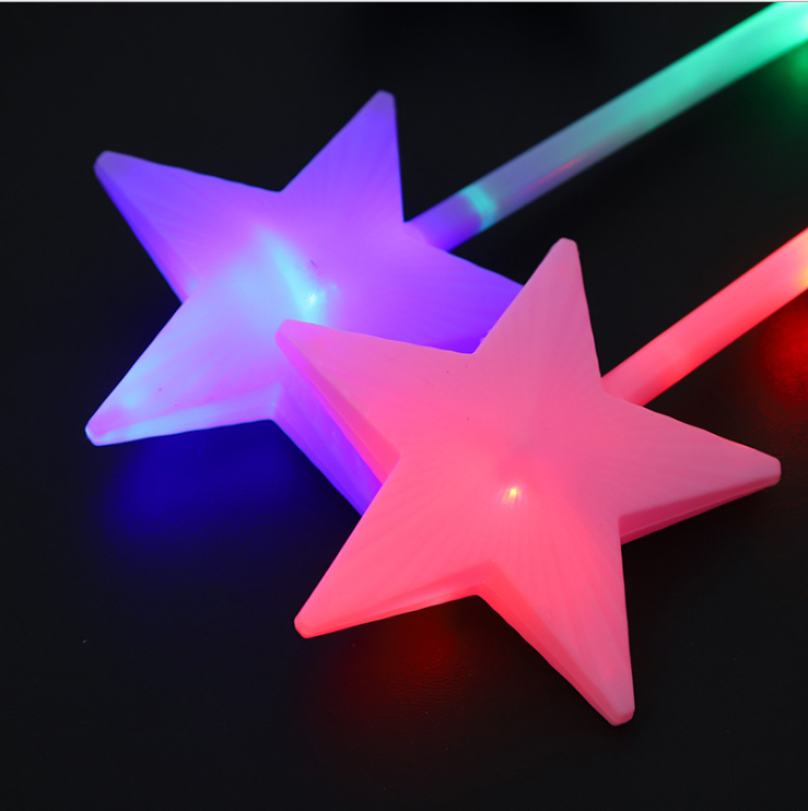 Children Illuminated Toys Five-pointed Star Stick Stars