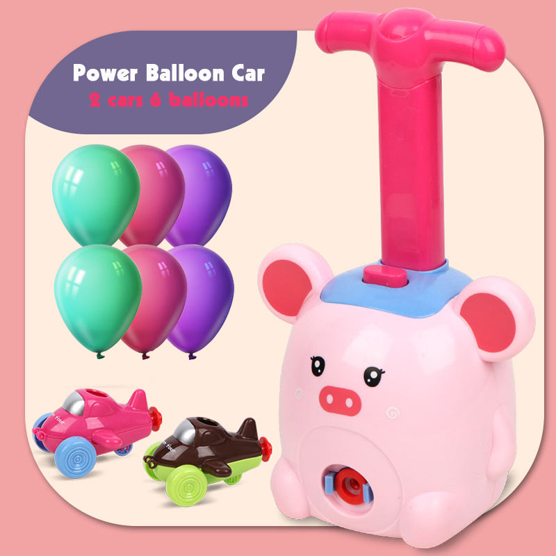 Inertia Flying Power Balloon Car