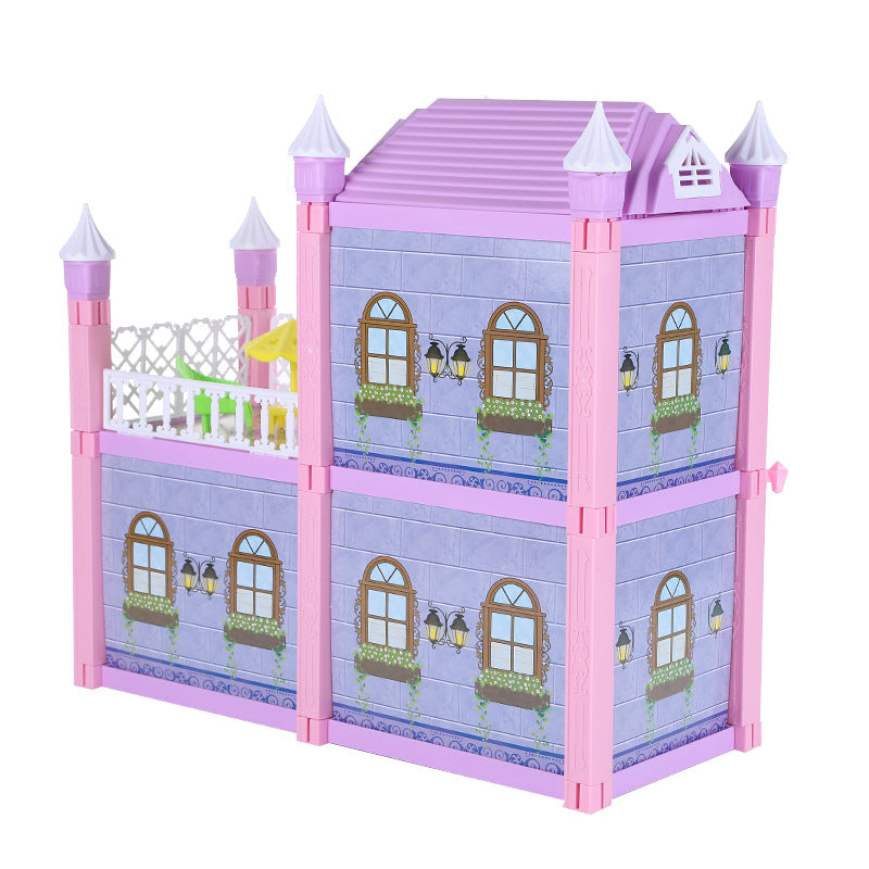 Children's Villa House Building Blocks Assembled House Children's Toys