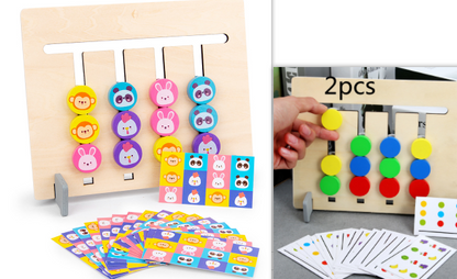 Double-sided Wooden Montessori Enlightenment Teaching Aids Children's Educational Toys